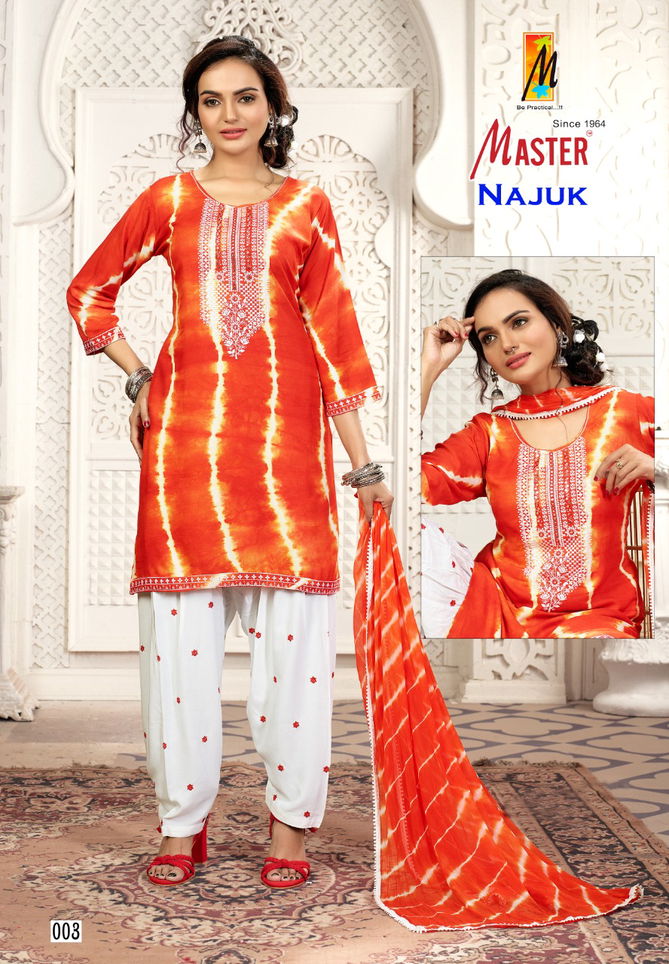 Master Najuk Ethnic Wear Wholesale Readymade Suits Catalog